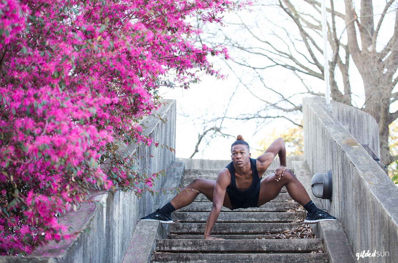 Travion performing in destination shoot